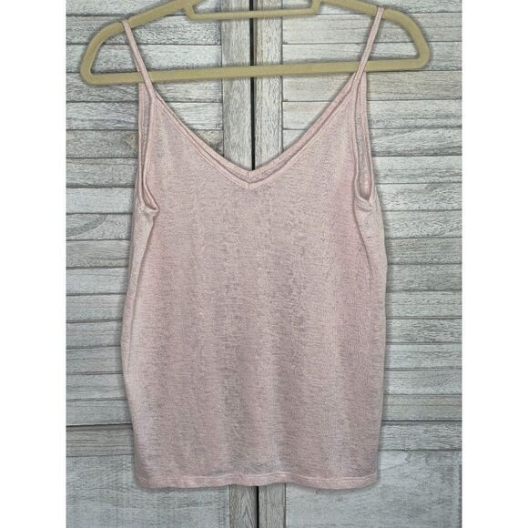 𝅺Mudd Pink Knit Tank Top Size Medium - Picture 1 of 5